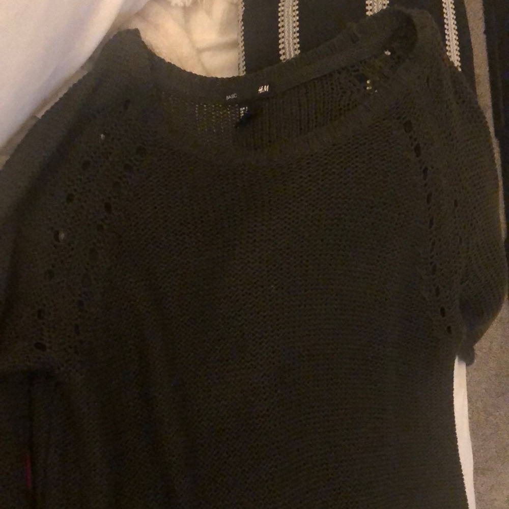 Sweater dark green h&m